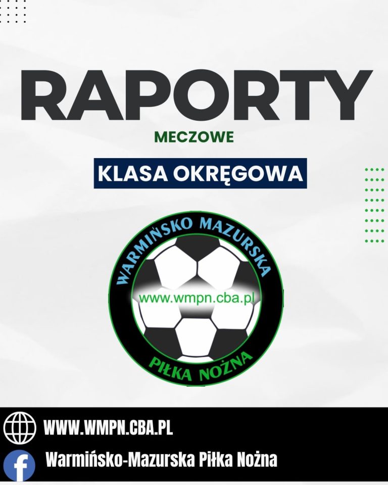 Klasa okręgowa: Wyniki i strzelcy z 22 kolejki