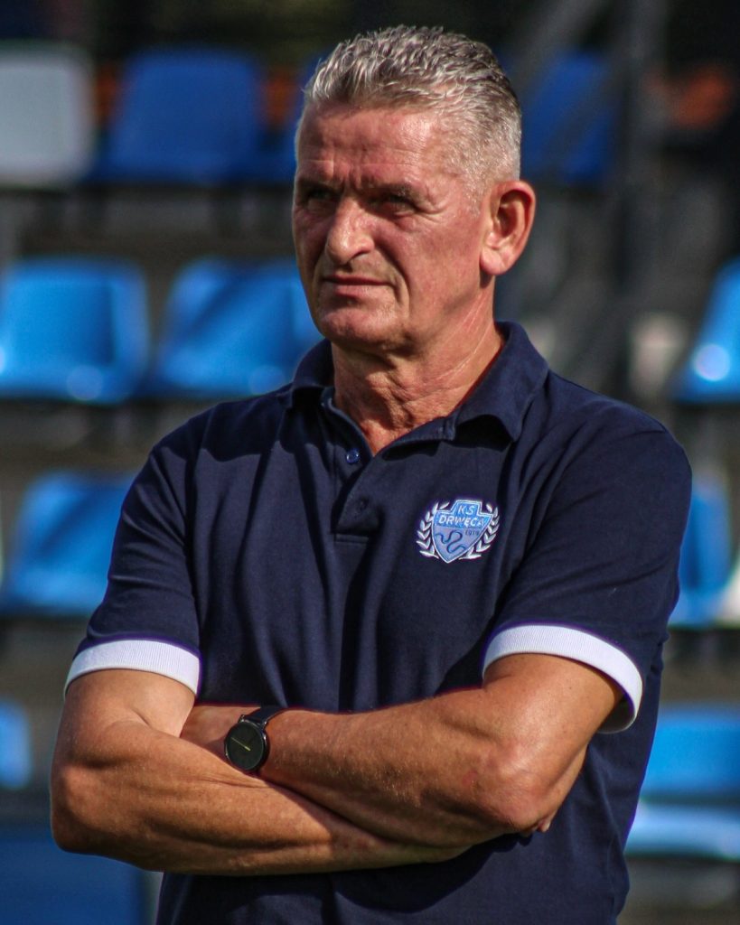 Damian Lukasik trener Drweca Nowe Miasto Lubawskie
